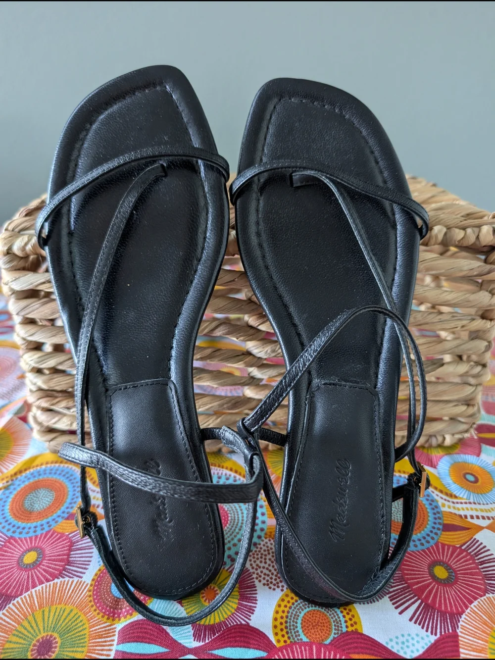 Madewell The Maycie Asymmetric T-Strap Sandal NU746 Size 8 - Picture 1 of 5